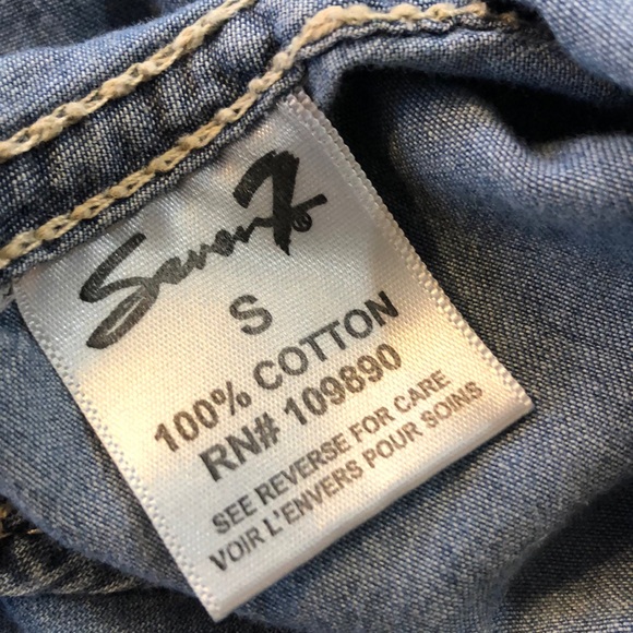 Seven brand denim shirt. - Picture 3 of 6